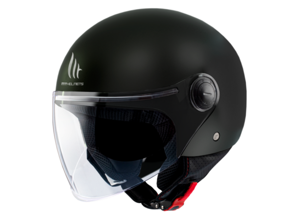 CASCO MT STREET SOLID NEGRO BRILLO